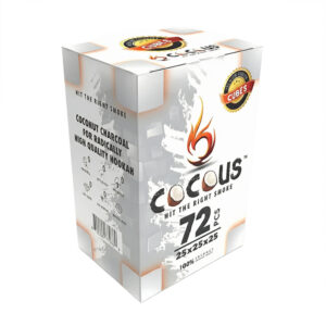 CocoUS 72 pieces 25mm natural coconut hookah charcoal box Florida stock