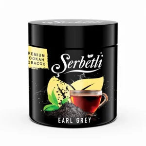 Serbetli Earl Grey 250g tub black tea bergamot hookah tobacco.