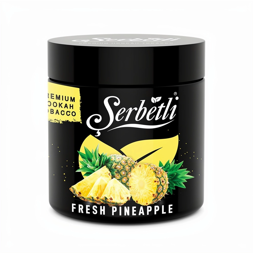 Serbetli Fresh Pineapple 250g tub sweet juicy hookah tobacco.