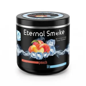Eternal Smoke Peach Lit Shisha Tobacco - Fresh Iced Peach Flavor - Speed Hookah Miami