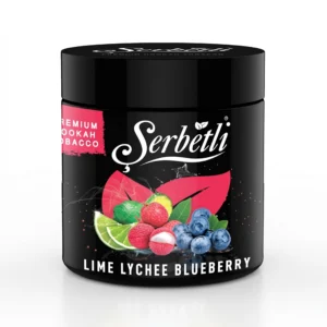 Serbetli Lime Lychee Blueberry Shisha Tobacco - Exotic Fruit & Berry Mix - Verified Fresh Batch Speed Hookah Miami