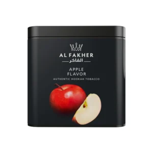 Al Fakher Apple shisha tobacco tin on white background