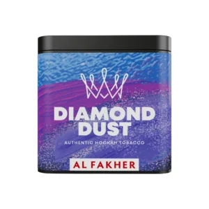 Al Fakher Diamond Dust shisha tobacco tin on white background