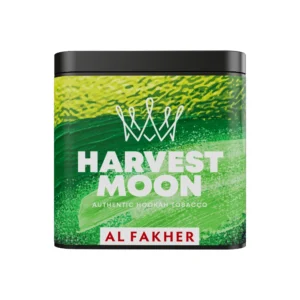 Al Fakher Harvest Moon shisha tobacco tin on white background