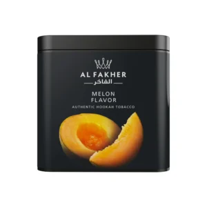 Al Fakher Melon shisha tobacco tin on white background
