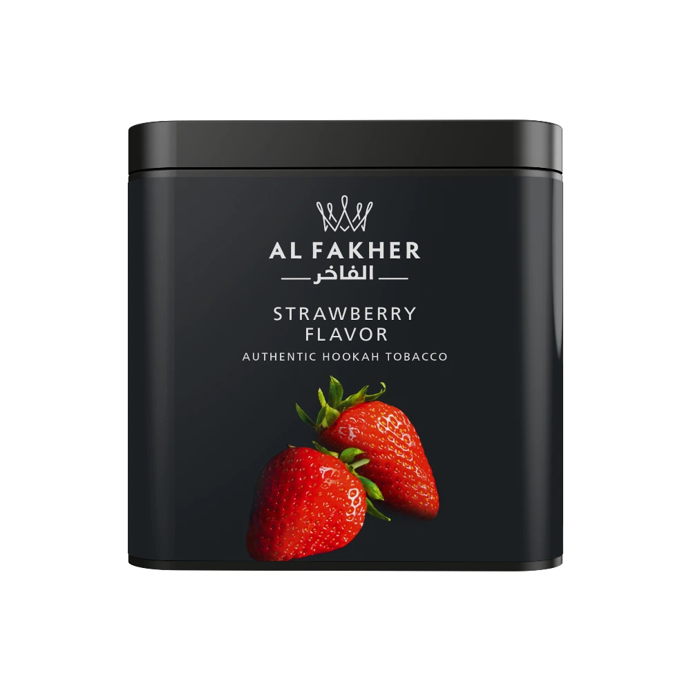 Al Fakher Strawberry shisha tobacco tin