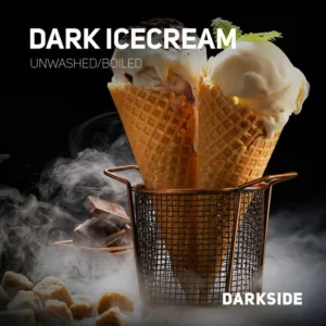 Darkside Dark Ice Cream Shisha Tobacco - vanilla ice cream and waffle cone flavor - Verified Fresh Batch Speed Hookah Miami