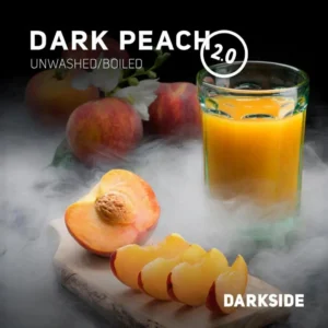 Darkside Dark Peach 2.0 Shisha Tobacco - Ripe juicy peach flavor - Verified Fresh Batch Speed Hookah Miami