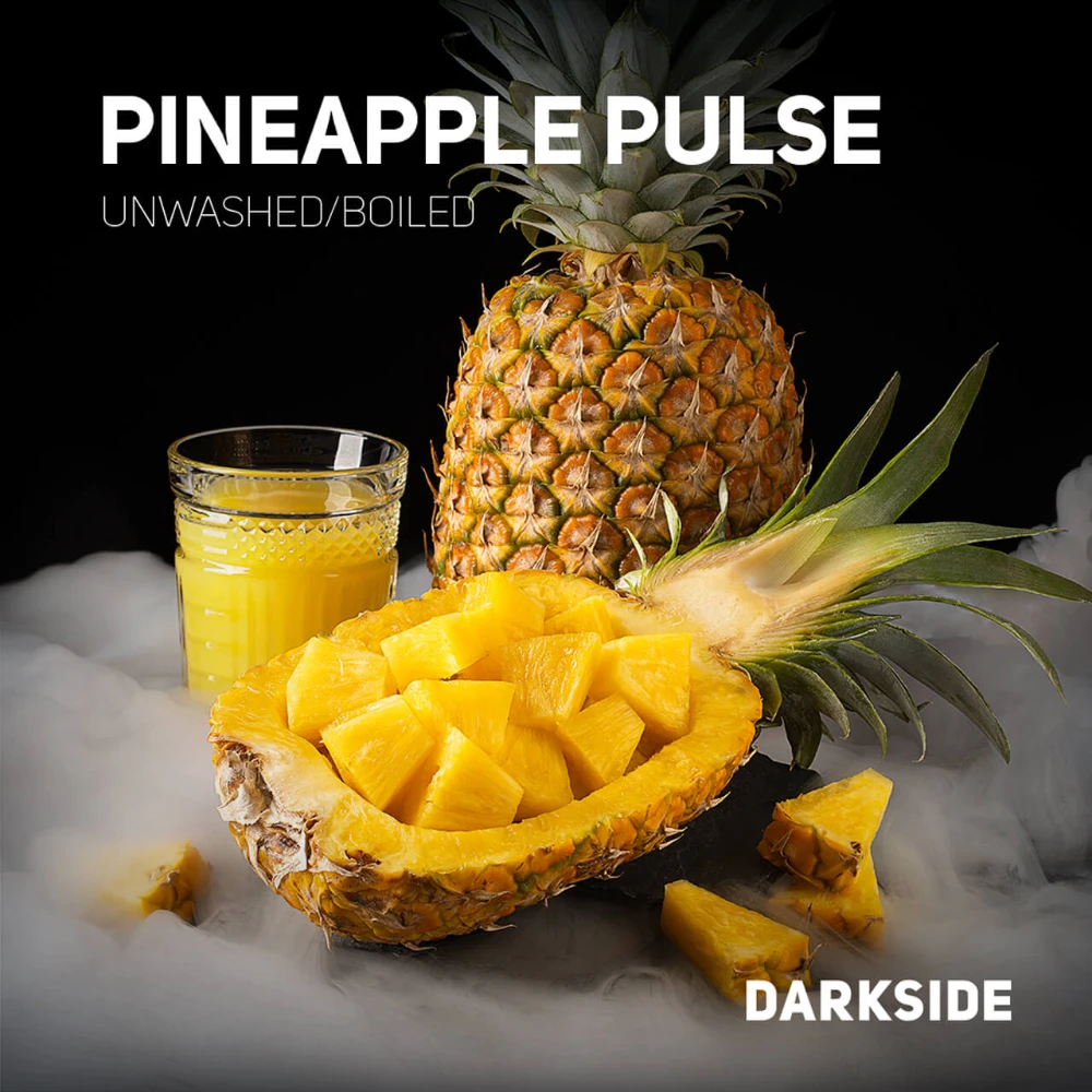 Darkside Pineapple Pulse Shisha Tobacco - Juicy tropical pineapple flavor - Verified Fresh Batch Speed Hookah Miami