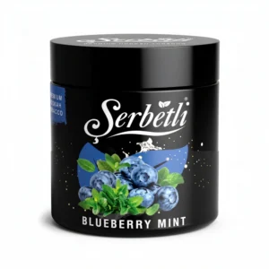 Serbetli Blueberry Mint shisha tobacco jar