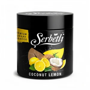 Serbetli Coconut Lemon shisha tobacco jar