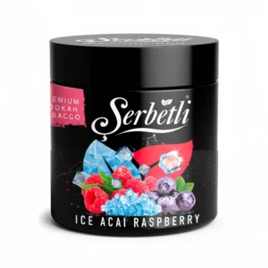 Serbetli Ice Acai Raspberry shisha tobacco jar