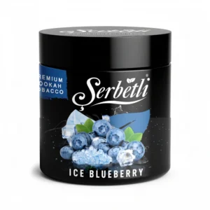 Serbetli Ice Blueberry shisha tobacco jar
