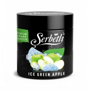 Serbetli Ice Green Apple shisha tobacco jar
