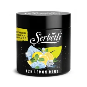Serbetli Ice Lemon Mint shisha tobacco jar