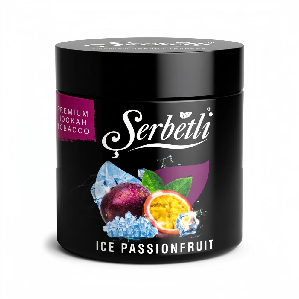 Serbetli Ice Passionfruit shisha tobacco jar
