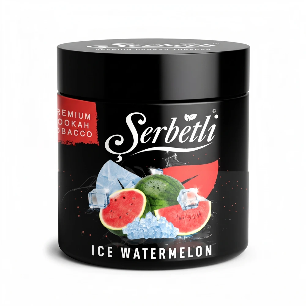 Serbetli Ice Watermelon shisha tobacco jar