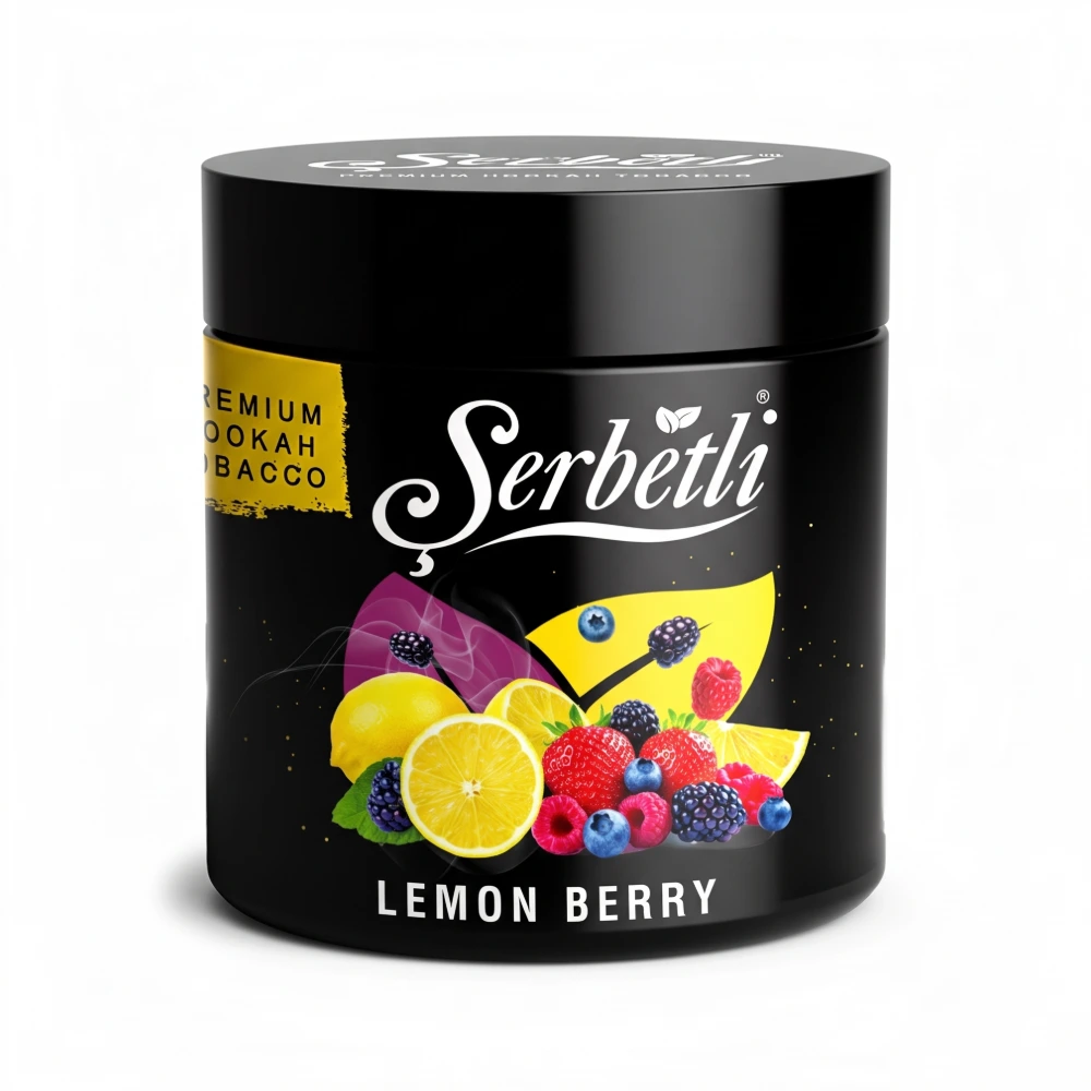 Serbetli Lemon Berry shisha tobacco jar