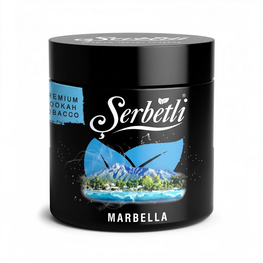 Serbetli Marbella shisha tobacco jar