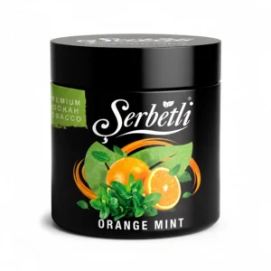 Serbetli Orange Mint shisha tobacco jar