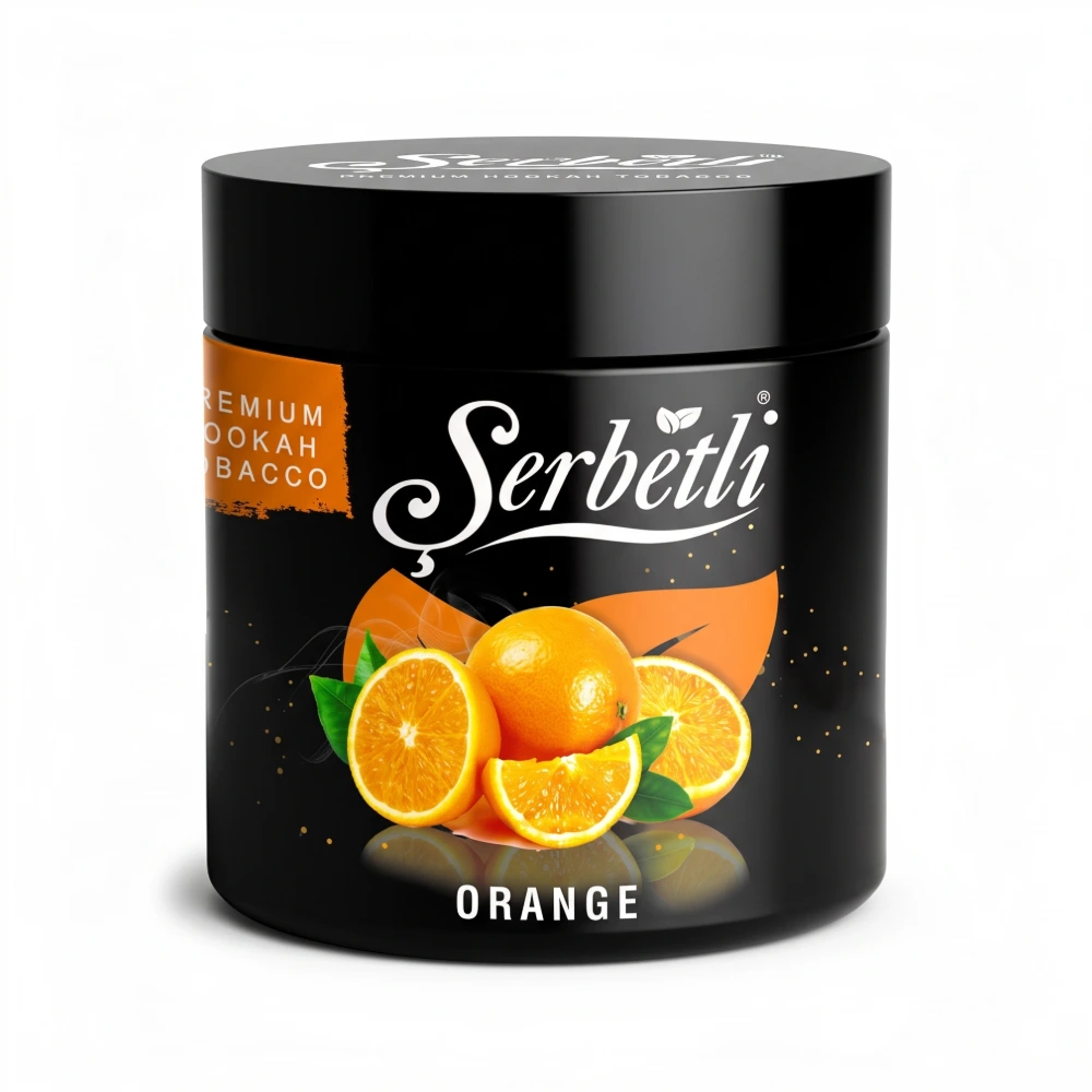 Serbetli Orange shisha tobacco jar