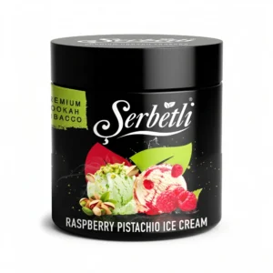 Serbetli Raspberry Pistachio Ice Cream shisha tobacco jar