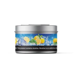 Social Smoke Arctic Lemon shisha tobacco 200g tin