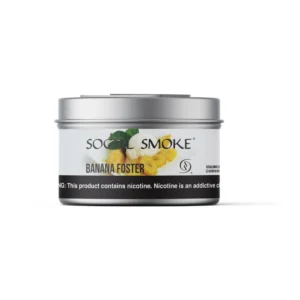 Social Smoke Banana Foster shisha tobacco 200g tin