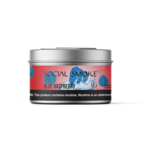 Social Smoke Blue Raspberry shisha tobacco 200g tin