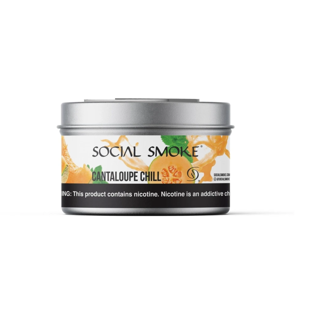 Social Smoke Cantaloupe Chill shisha tobacco 200g tin