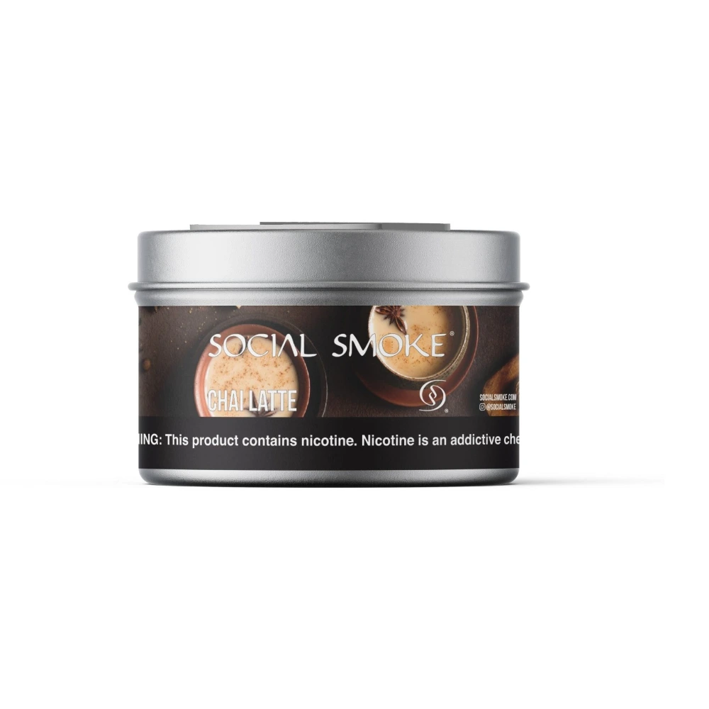 Social Smoke Chai Latte shisha tobacco 200g tin