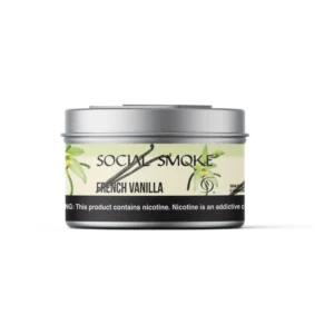 Social Smoke French Vanilla shisha tobacco 200g tin