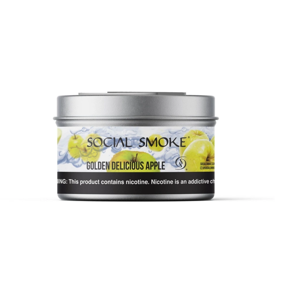 Social Smoke Golden Delicious Apple shisha tobacco 200g tin