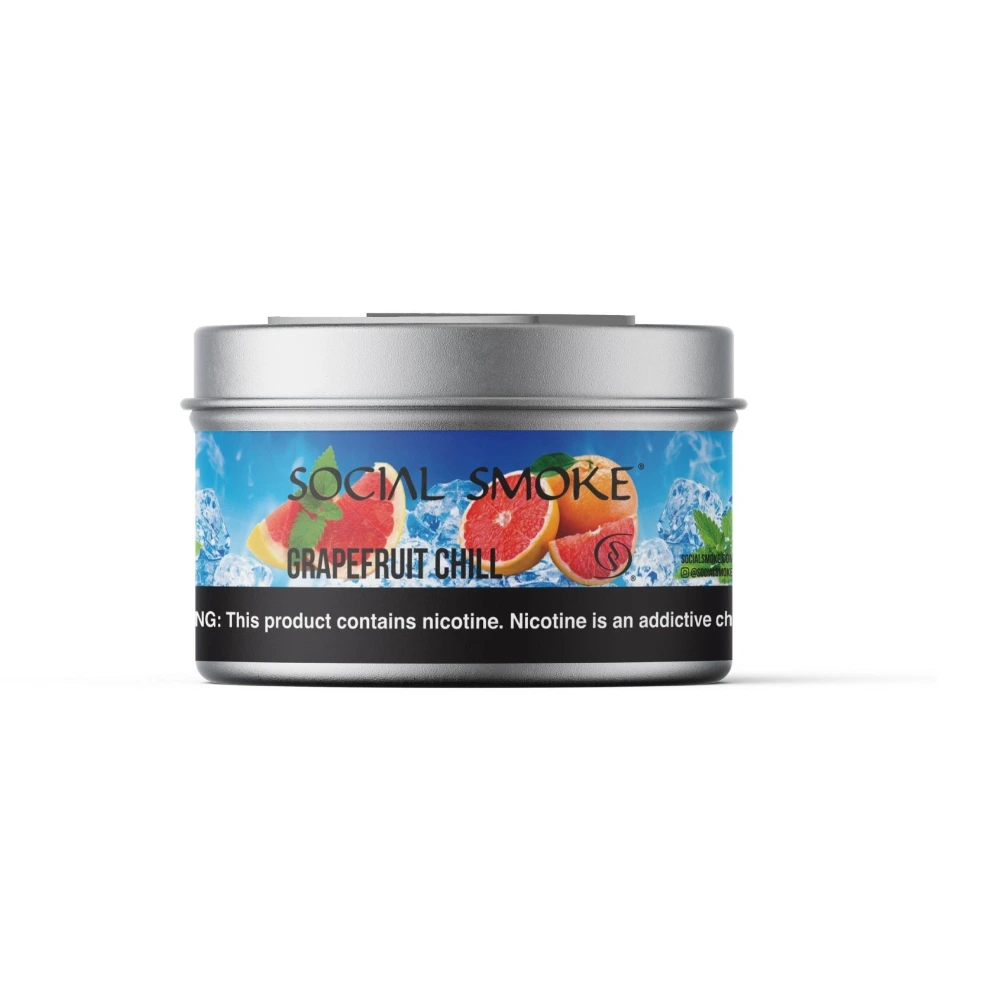 Social Smoke Grapefruit Chill shisha tobacco 200g tin