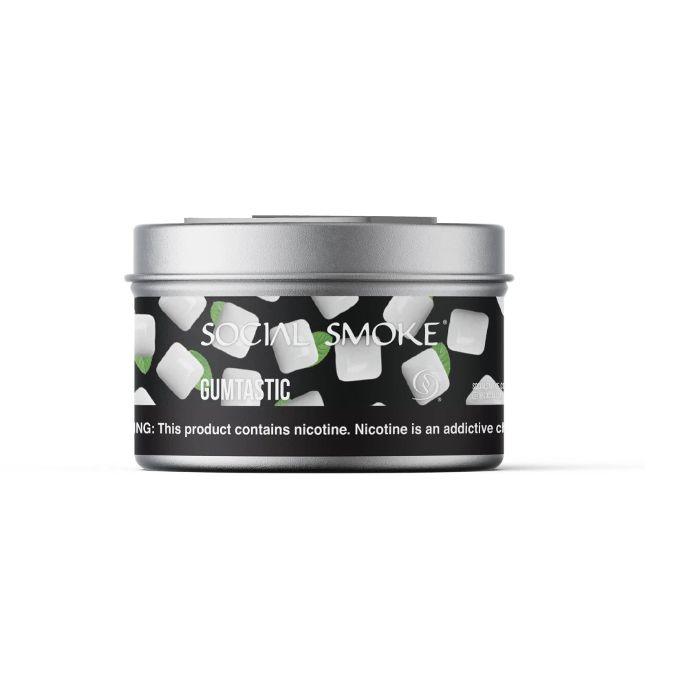 Social Smoke Gumtastic shisha tobacco 200g tin