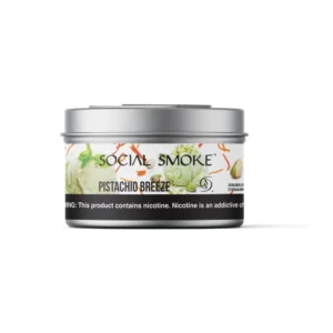 Social Smoke Pistachio Breeze shisha tobacco 200g tin
