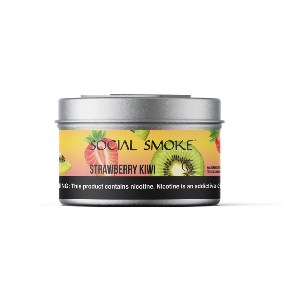 Social Smoke Strawberry Kiwi shisha tobacco 200g tin