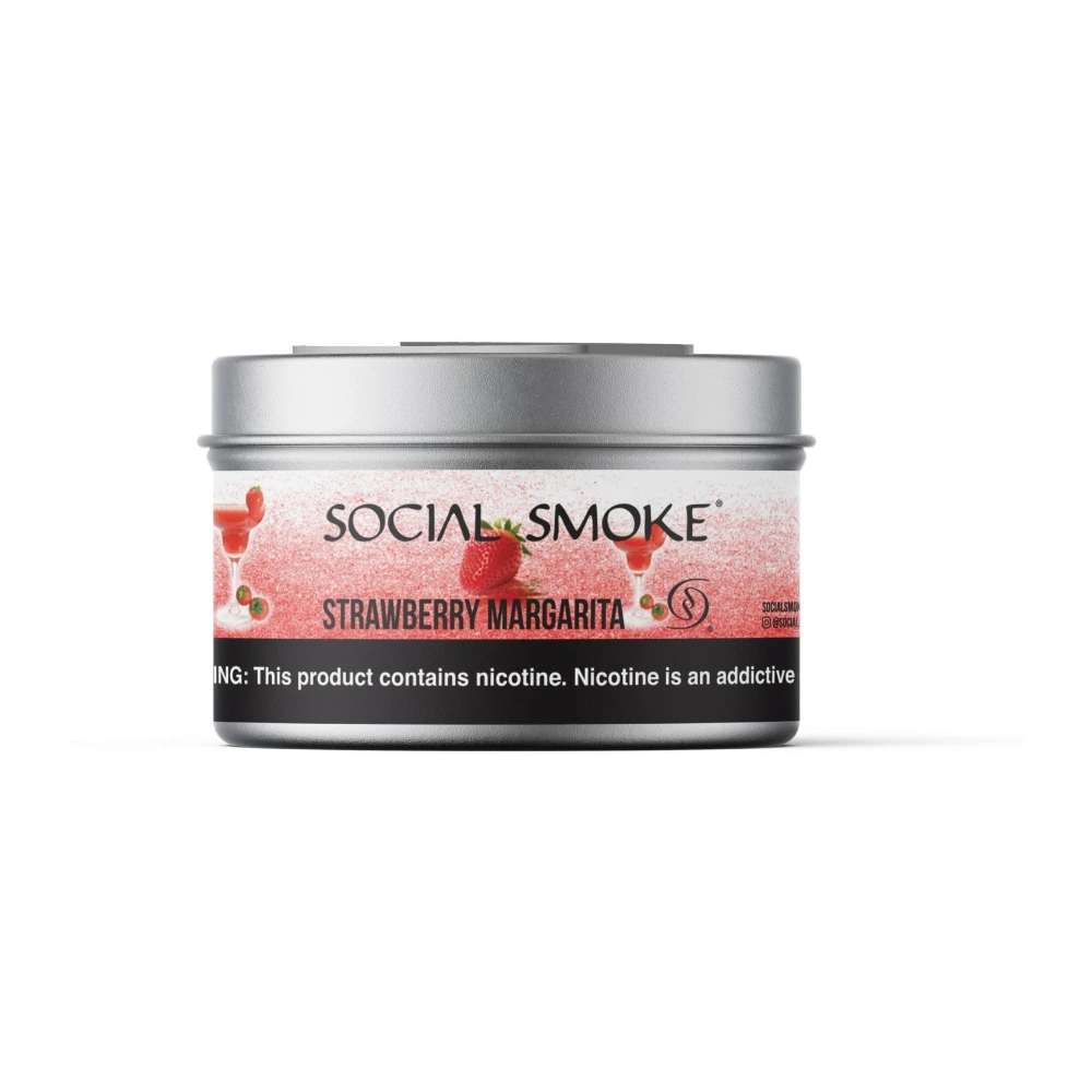 Social Smoke Strawberry Margarita shisha tobacco 200g tin