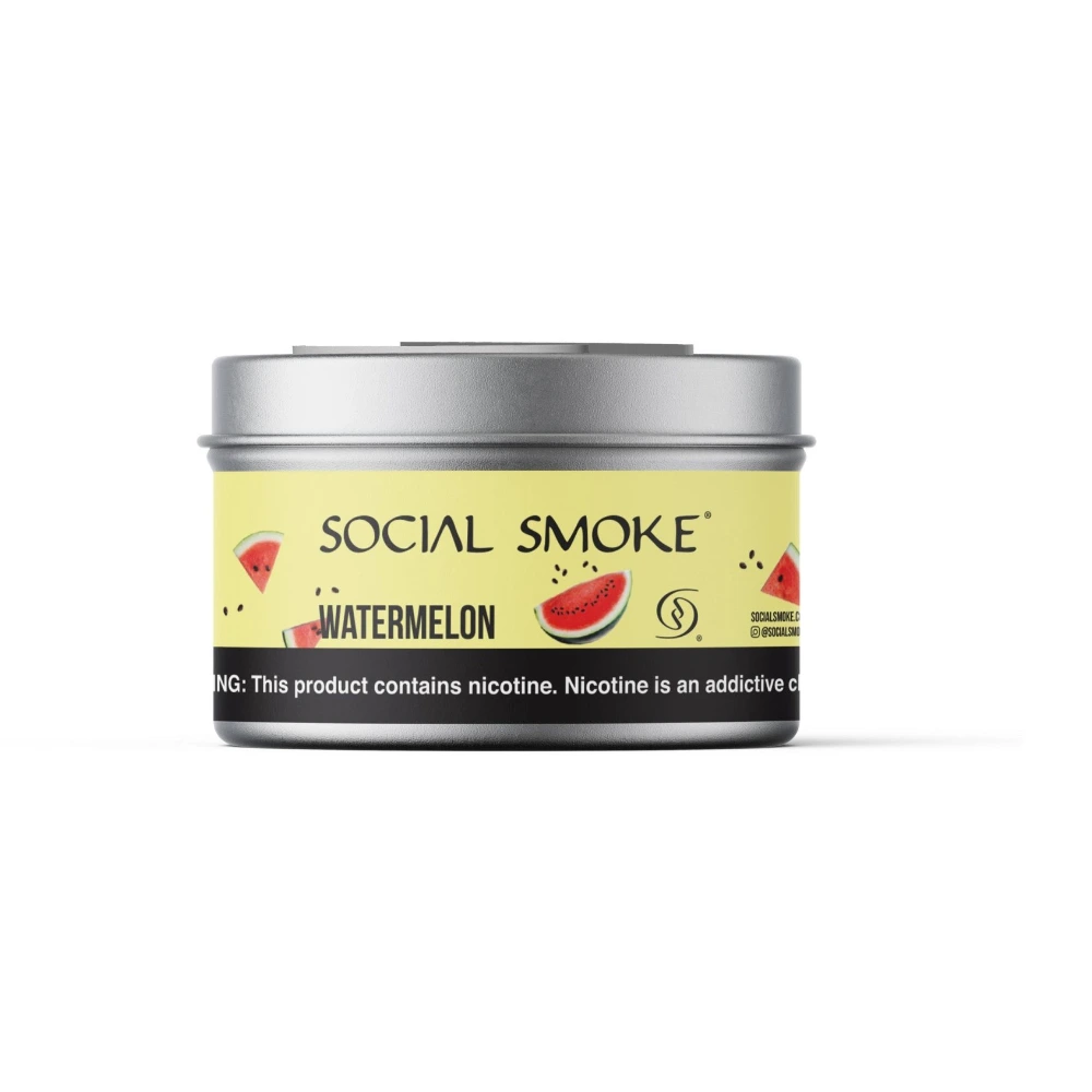 Social Smoke Watermelon shisha tobacco 200g tin