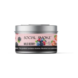 Social Smoke Wild Berry shisha tobacco 200g tin