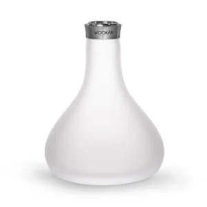 Wookah Mini Vase Misty Smooth, handmade glass hookah vase for the WOOKAH Mini
