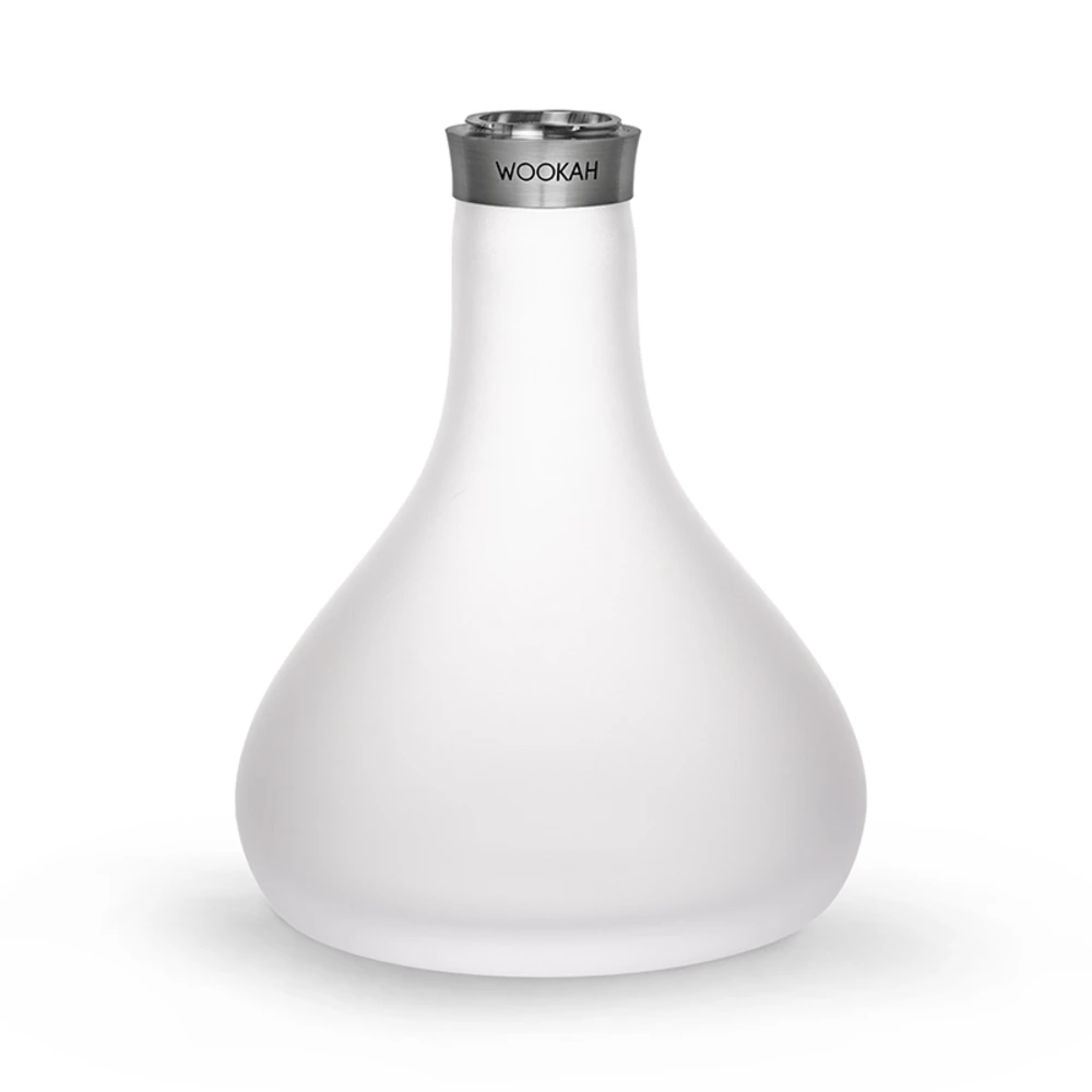 Wookah Mini Vase Misty Smooth, handmade glass hookah vase for the WOOKAH Mini