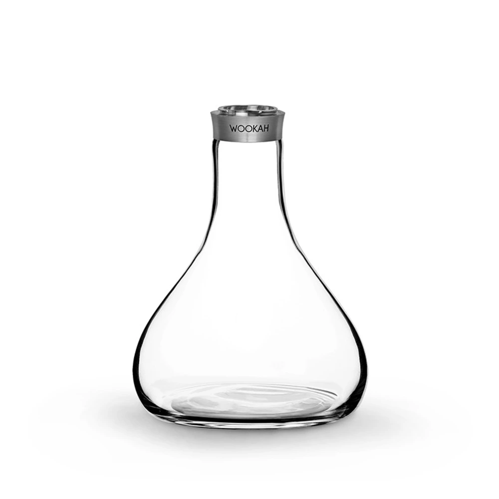 Wookah Mini Vase Smooth, handmade glass hookah vase for the WOOKAH Mini