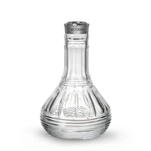 Wookah Vase Heavy Crystal Linea, handmade glass hookah vase