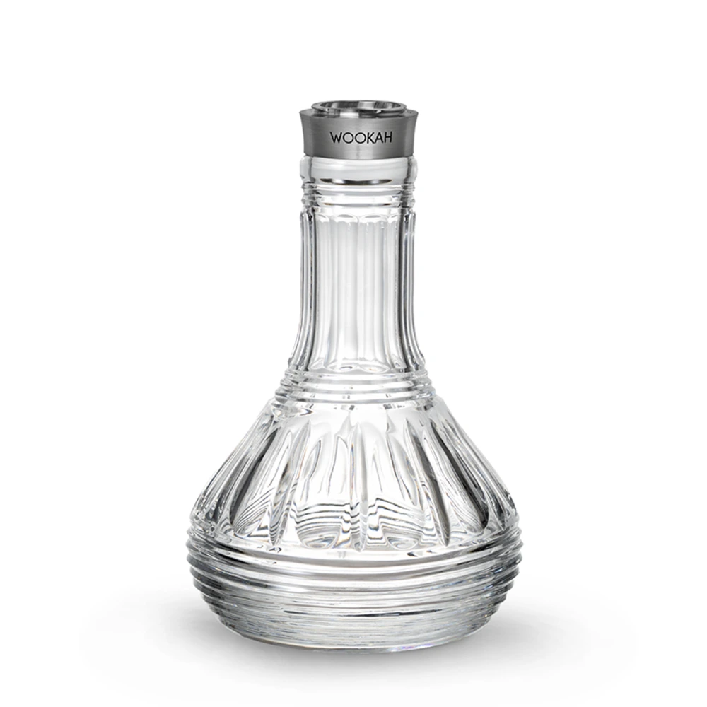 Wookah Vase Heavy Crystal Linea, handmade glass hookah vase