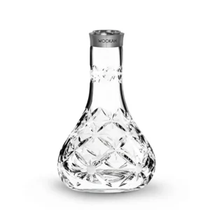 Wookah Vase Mastercut Bloom, handmade glass hookah vase