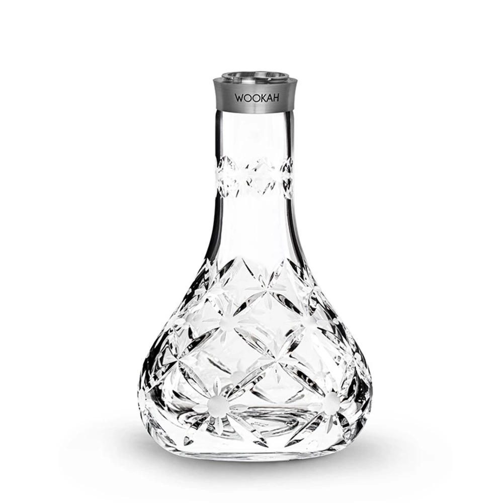 Wookah Vase Mastercut Bloom, handmade glass hookah vase