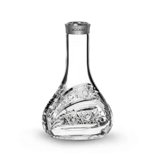 Wookah Vase Mastercut Comet, handmade glass hookah vase