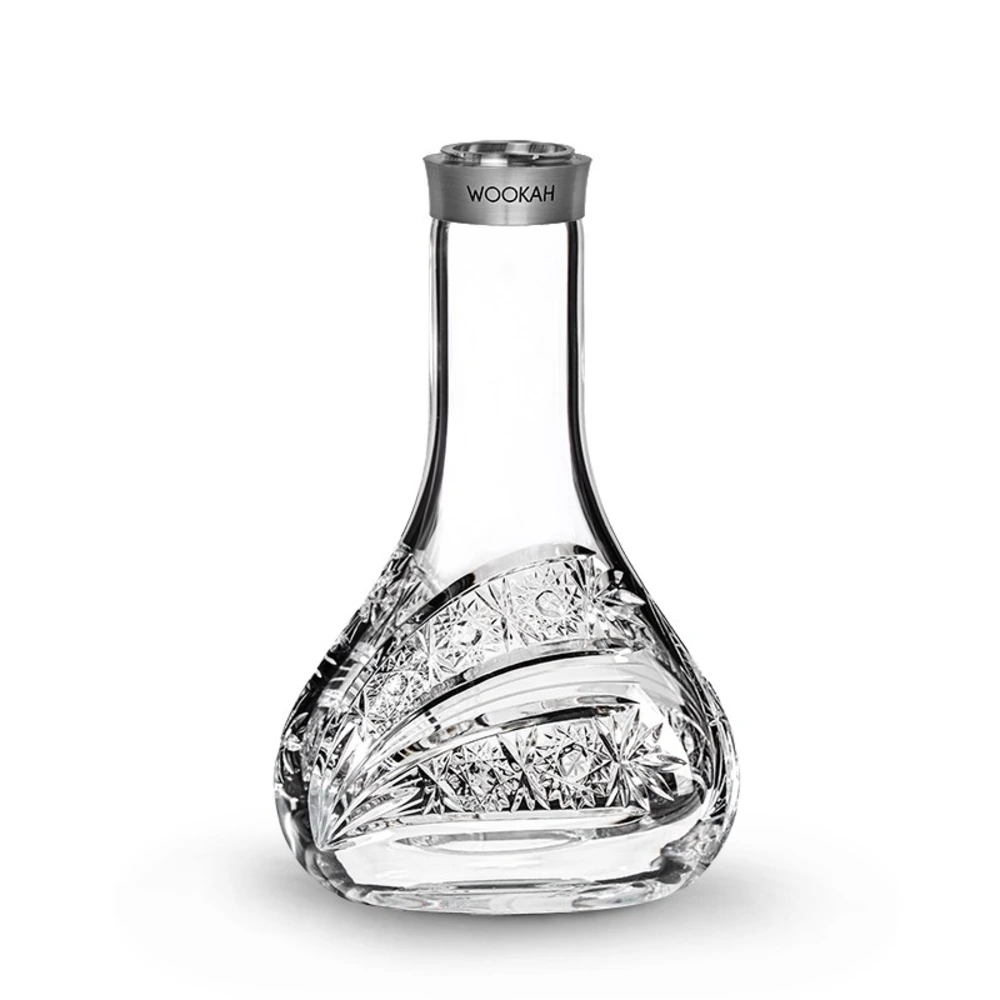 Wookah Vase Mastercut Comet, handmade glass hookah vase
