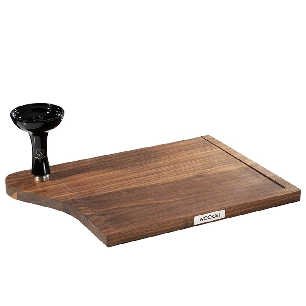 Wookah Walnut Board Funnel Flow Set with magnetic bowl holder